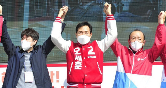 이준석 전 최고위원과 오세훈 서울시장. 연합뉴스